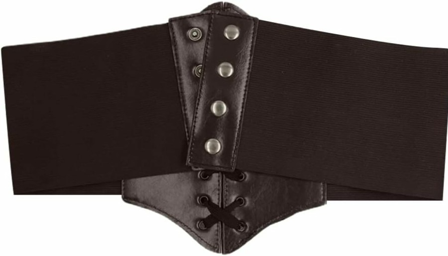 HANERDUN Hanerdun 2023New Womens Corset Belts Lace-Up Tied Waspie Belt Retro Waist Cinch Belt | Belts