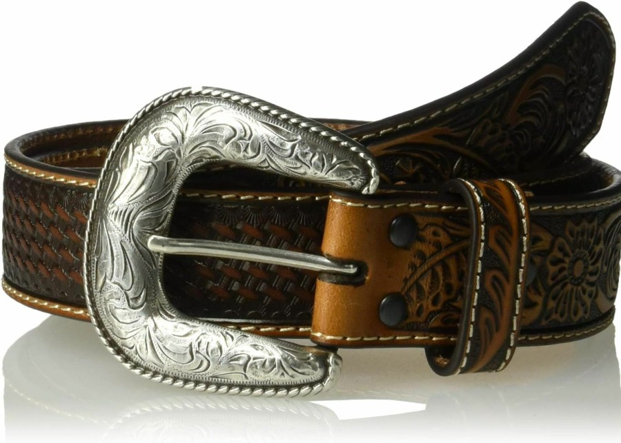 ARIAT Ariat Uni-Adult'S Floral Billet Basket Stamp Belt | Belts