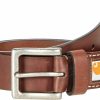 Carhartt Carhartt Saddle Leather Belt Brown/Nickel Roller Finish 36 | Belts