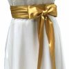 AIMECHA Aimecha Satin Sash Belt For Bridal Wedding Bridesmaid Dress Belt 2'' Wide Double Side | Belts