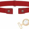 Wriidy No Buckle Belt Black Women Elastic Rhinestone Belt Girls Without Buckle Belts For Dress And Pants | Belts