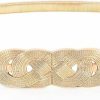 VONMELLI Vonmelli Skinny Metal Cinch Belt For Dress Stretch Thin Waist Belt For Women Gold/Silver | Belts