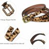 JIEDE Leopard Print Belt For Women Genuine Leather Waist Belts For Jeans | Belts