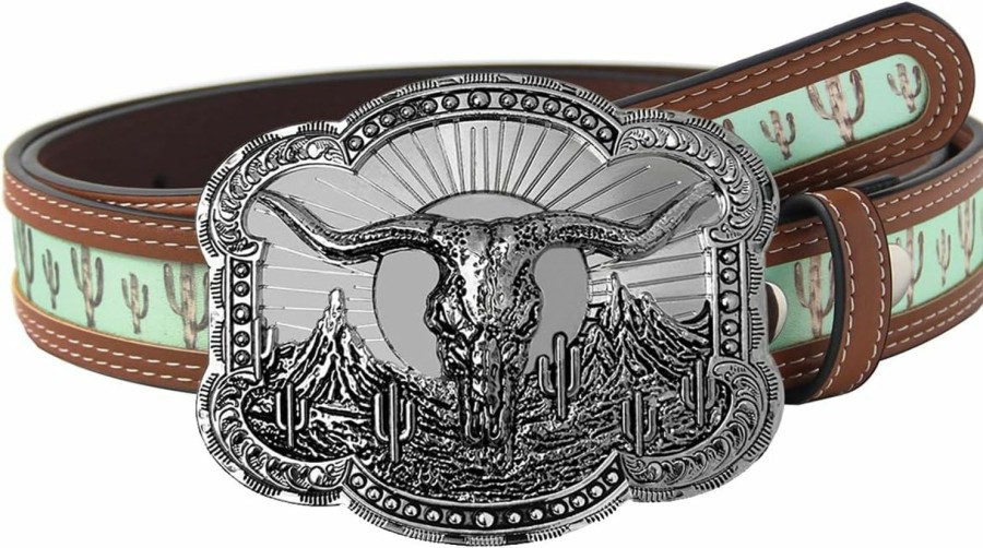 TOPACC Topacc Western Belts For Womens Mens Cowgirl Cowboy Country Belts With Buckles For Jeans Pants Rodeo | Belts