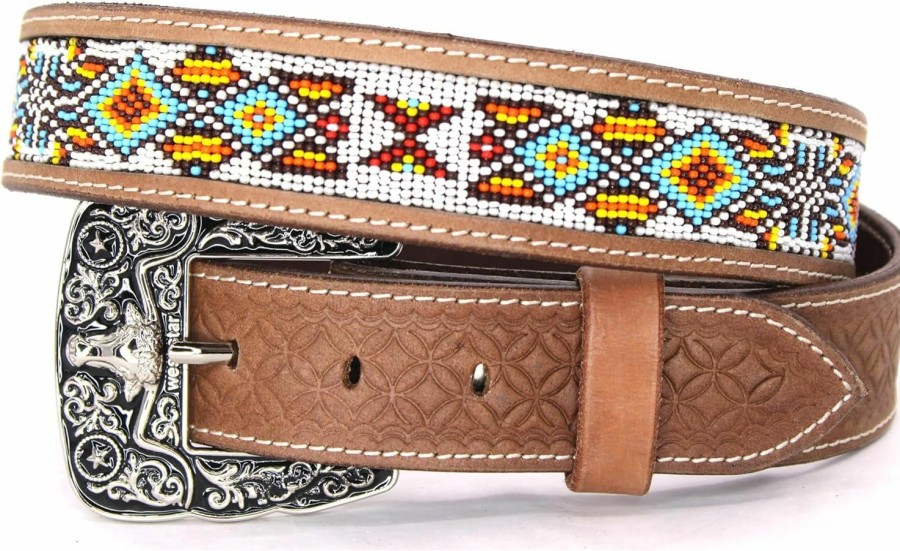 West Star Texas West Star Genuine Leather Beads Belt Hand Made | Belts