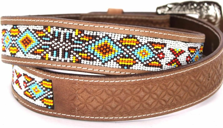 West Star Texas West Star Genuine Leather Beads Belt Hand Made | Belts