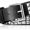 Geyoga Geyoga Studded Belt Metal Punk Rock Rivet Belt Punk Leather Belt Threads Studded Goth Belt With Pyramid Studs For Women Men | Belts