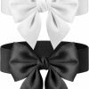 Brighoo 2 Pcs Bow Belt For Women Dresses Women'S Bowknot Wide Elastic Belt Vintage Stretchy Cinch Belt For Party Dress Accessory | Belts