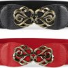 JASGOOD Jasgood Women Stretchy Belts For Dresses Vintage Elastic Wide Waist Belts | Belts