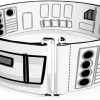 Buckle-Down Buckle-Down Belt Women'S Cinch Star Wars Stormtroopers Utility Belt Bounding White Black Available In Adjustable Sizes | Belts