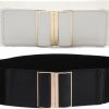 beltox fine Beltox Womens 3" Wide Belt Elastic Stretch Cinch Waistband Lady Cummerband | Belts