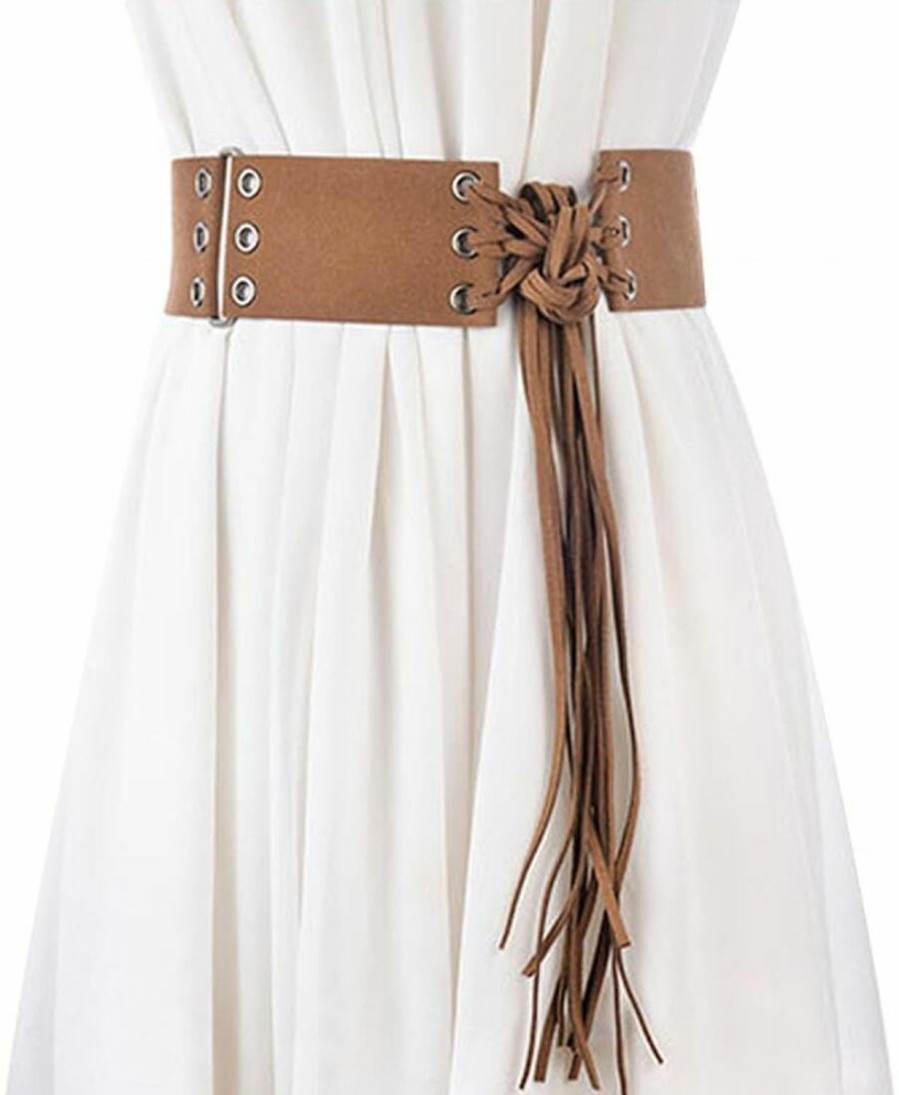 Viva Fancy Vintage Fringed Knotted Belt Bohemia Wide Tassel Waist Bands For Women | Belts