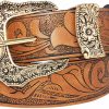 QIQILUXI Qiqiluxi Western Belt Carved Men'S And Women'S Retro Belt Cowgirl Cowboy Belts Flower Leather For Jeans Pants | Belts