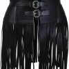 Lishow Fashion Woman'S Genuine Black Leather Fringe Obi Sash Wrap Plus Size Corset Waist Cincher,S Wide Leather Belt | Belts