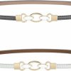 WHIPPY Whippy 4 Pack/ 2 Pack Women Skinny Leather Belt Adjustable Fashion Dress Belt Thin Waist Belts For Ladies Girls | Belts