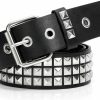 XZQTIVE Xzqtive Studded Belt Metal Punk Rock Rivet Belts For Women/Men Punk Leather Belt Gothic Belt Accessories For Jeans Pants | Belts