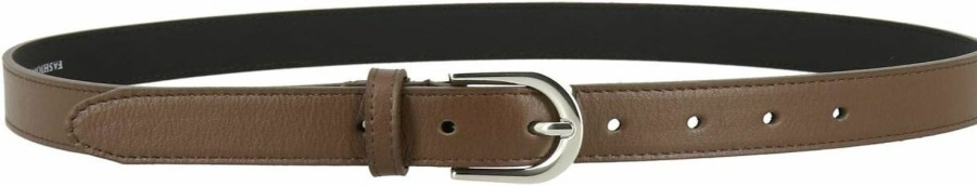 FASHIONGEN Fashiongen - Women Genuine Italian Leather Belt Luna, Made In France | Belts