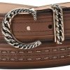 Cuadra Cuadra Women'S Casual Belt In Genuine Leather With Handwoven Details Brown | Belts