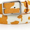 FERCAISH Fercaish Waist Belts For Women Fashion Animal Print Leather Belt Cow Print Belt | Belts