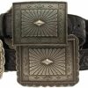 ARIAT Ariat Women'S Black Embossed Concho Belt N/A S | Belts