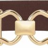 SUOSDEY Suosdey Women'S Elastic Wide Waist Belt For Dress Stretchy Leather Cinch Belt With Gold Buckle | Belts