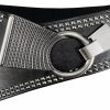 C&Xanadu Women'S Fashion Vintage Wide Waist Belt Elastic Stretch Cinch Belts With Interlock Buckle, Black, One Size | Belts