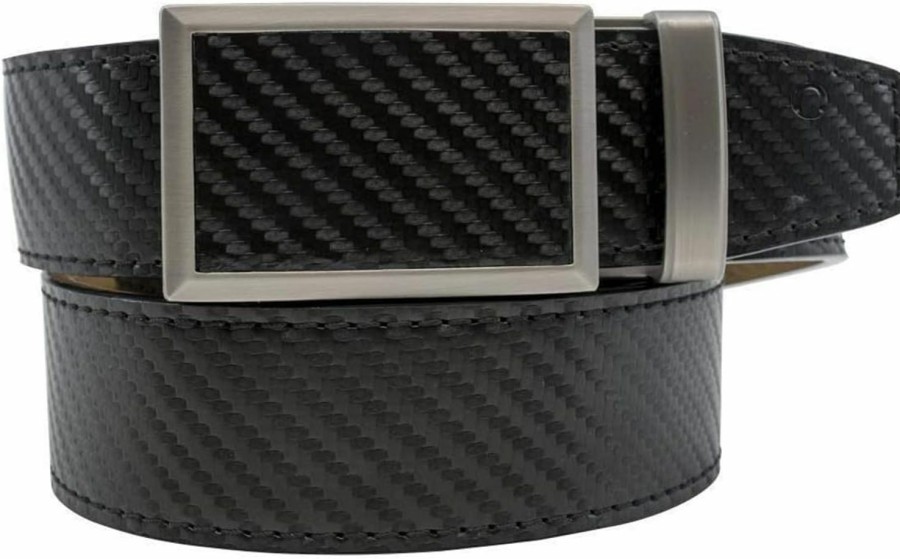 Nexbelt Fast Eddie Carbon Black, 1 3/8\" Strap, Golf Belt | Belts