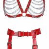 BODY CAGE Punk Waist Garter Belt Full Body Chain Harness For Women Photography Dance Rock Leather Set Halloween Party Gothic | Belts