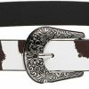 Verdusa Verdusa Women'S Cow Print Leather Belts Vintage Weatern Waist Belt | Belts