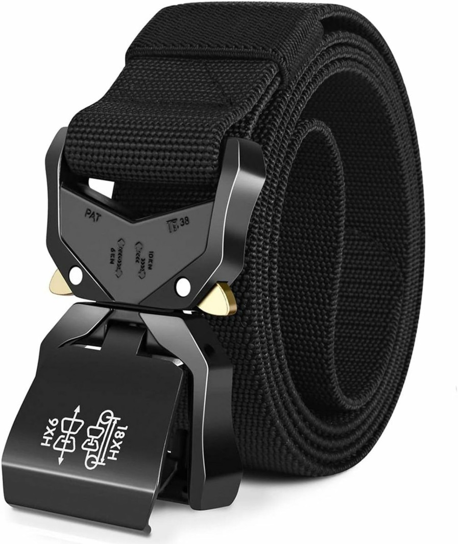 Jumbofit Jumbofit Tactical Belt For Men And Women, Military Work Belt Nylon With Quick-Release Buckle, Gift With Molle Pouch & Clip | Belts