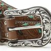 Nocona Belt Co. Nocona Belt Co. Women'S Turquoise Inlay Buck Belt | Belts