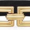 WHIPPY Whippy Women Wide Elastic Waist Belt Fashion Hollow Out Square Gold Buckle Stretchy Belt Waistband For Ladies | Belts