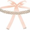 Amaxiu Amaxiu Handcrafted Bridal Rhinestone Wedding Waist Belt For Women, Bling Crystal Belts Glitter Ribbon Belt For Jeans Dress | Belts