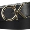 Calvin Klein Calvin Klein Women'S Two-In-One Reversible Ck Monogram Plaque Buckle Dress Belt (Regular And Plus Sizes) | Belts