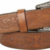 UTOWO Utowo Women'S Vintage Brown Leather Belt With Turquoise Pin Buckle For Pants, Jeans & Dresses (35\"-39\") | Belts