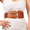 Yalice Yalice Vintage Wide Waist Belt Women Cinch Elastic Belts For Dresses Stretchy Waist Band With Double Buckle | Belts