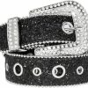 UTOWO Utowo Rhinestone Belt For Women Men, Western Cowgirl Cowboy Bling Studded Leather Belt For Jeans Pants(For Waist Size 29-39\" | Belts