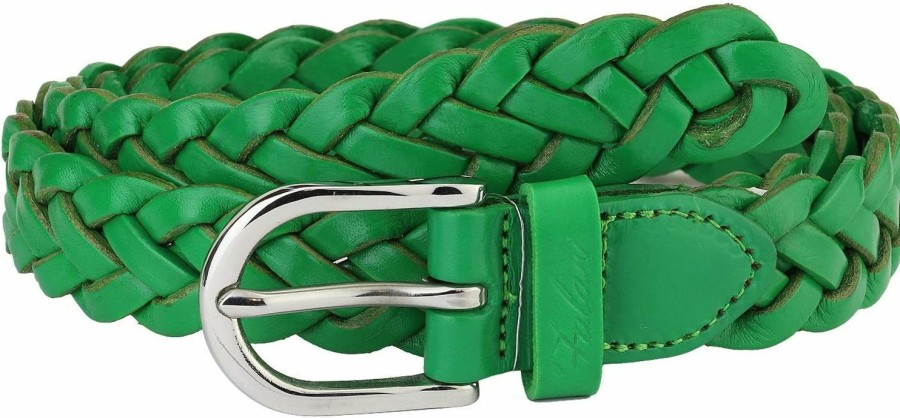 Falari Falari Women'S Leather Braided Belt Stainless Steel Buckle 6007-16 Colors | Belts