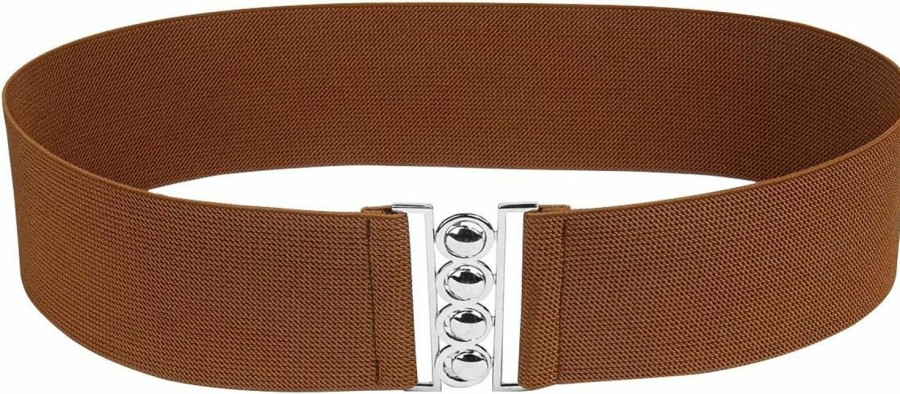 Modeway Women'S Wide Elastic Waist Belt Ladies Fashion Stretch Costume Belts For Women Dresses | Belts