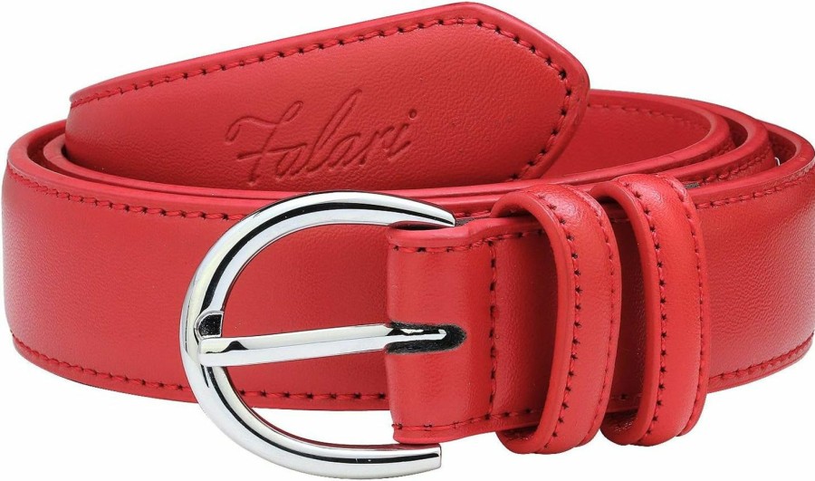 Falari Falari Women Genuine Leather Belt Fashion Dress Belt With Single Prong Buckle 6028-31 Colors | Belts