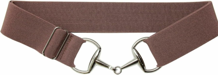 Septan Septan Equestrian Belt Bit Buckle, Equine Horsebit Stretchable, Womens/Mens Elastic Horseback Belt For Riding Breeches | Belts