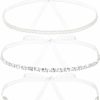 Tlence Tlence 3 Pack Rhinestone Bridal Belts, Crystal Wedding Dress Sash, Diamond Pearl Wedding Waist Belt With White Organza, Shiny Wedding Accessories For Women | Belts