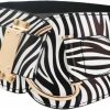 TrendyFashionJewelry Women Fashion Belt Faux Leather Waistband Gold Hook Buckle L Xl Black Zebra Animal Print | Belts