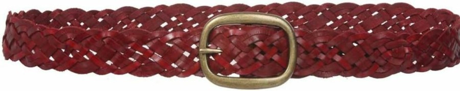 beltiscool 1 1/2" (37 Mm) Women'S Oval Braided Woven Leather Belt | Belts